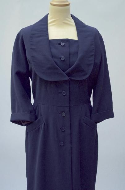 null CHRISTIAN DIOR LONDON (Williams & Hopkins of Bournemouth) : ROBE en gabardine...