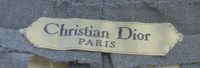 null CHRISTIAN DIOR : TAILLEUR JUPE gris "Corolle", jupe à plis creux incrustés et...
