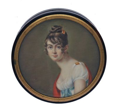 Jean-Baptiste SINGRY (Nancy 1782- Paris 1824) Portrait présumé de Madame de Villedraint...