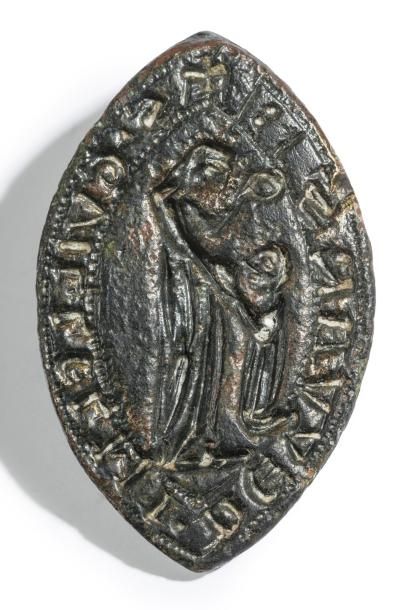 null Sceau de Guillaume de Ruars.
France, XIIIe s.
Matrice en amande. Bronze. 35...