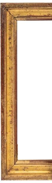 null BAGUETTE en bois mouluré et doré à profil creux.
Epoque Louis XVI.
20 x 14,6...