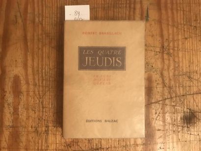 null BRASILLACH (Robert). Les Quatre Jeudis. Images d'Avant-Guerre. éditions Balzac,...