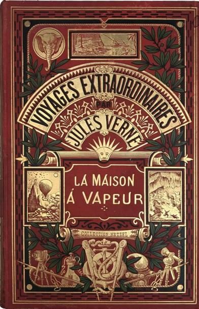 null VERNE (Jules). La Maison à vapeur Dessins par Benett. Paris, Collection Hetzel,...
