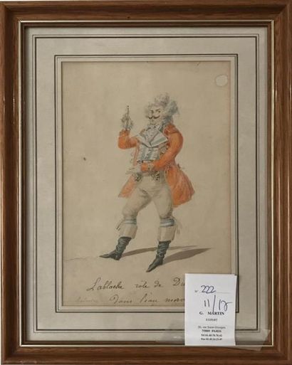 null LABLACHE (Luigi). 1794-1858. Chanteur d'Opéra. " Dans le rôle de Dulcomara de...