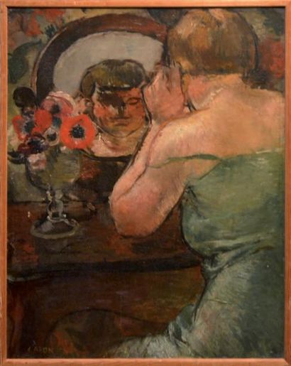 Georges Emile Capon (1890-1980) Femme au miroir


Huile sur toile
Signée en bas à...