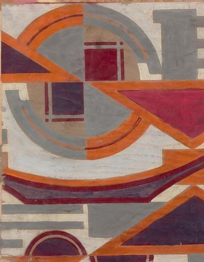 Marcel Louis BAUGNIET (1896-1995) Maquette de tapis, 1922


Gouache sur papier
Signée...