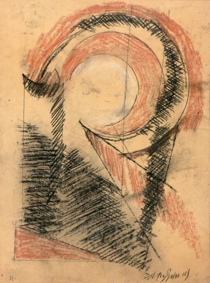 Ivan Alexeïevitch KOUDRIACHOV (1896-1972) Composition, 1921

Fusain
Signé en bas...
