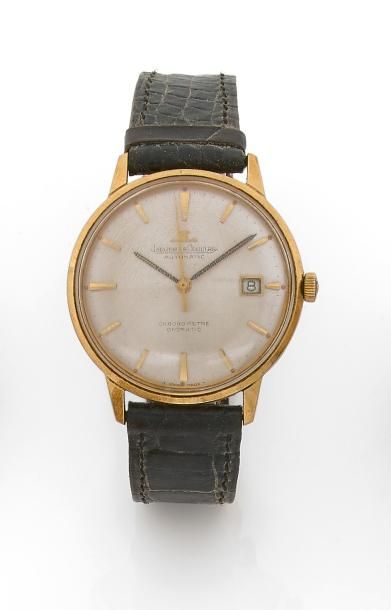 null JAEGER LECOULTRE

MONTRE CHRONOMETRE en or (750‰), lunette ronde, cadran argenté,...