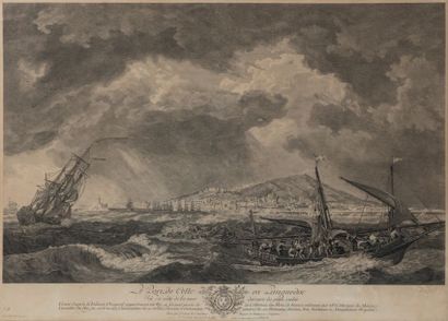 D'après Joseph Vernet «Le port de Cette en Languedoc, Vu du coté de la mer derrière...