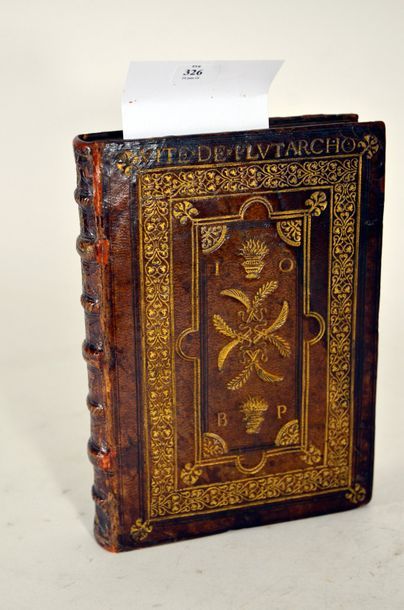 null Plutarque, seconde partie des vies de Plutarque, 1525.
In-folio, reliure en...