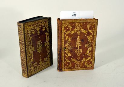 null Il corso delle stelle, Almanach piémontais 1793 et 1795, 2 vol., in 8, reliure...