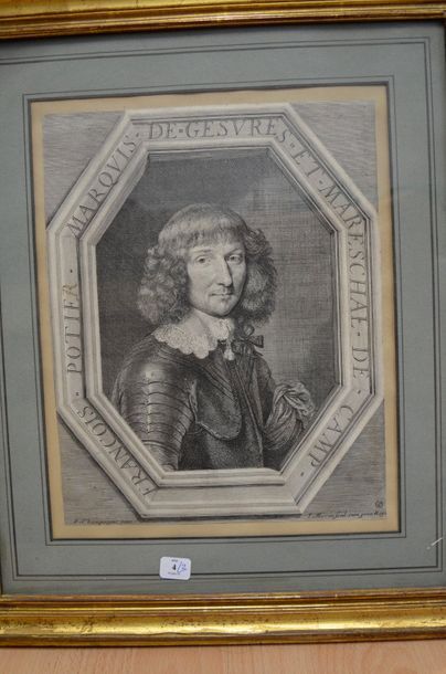 D'après Philippe de CHAMPAIGNE. François Potier, marquis de Gèvres.
Nicolas de Neufille.
Michel...