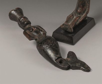 null STATUETTE vaudou représentée sous la forme d'une sirène, culte Mami Wata Congo...