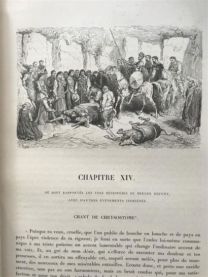 null CERVANTES (M. de). Don Quichotte avec les dessins de Gustave Doré, Paris, Hachette,...