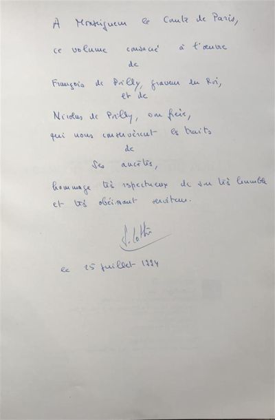 null LOTHE (José). L'Oeuvre gravé de François et Nicolas de Poilly d'Abbeville, graveurs...