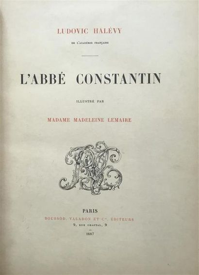 null HALEVY (Ludovic). L'Abbé Constantin. illustré par Madeleine Lemaire, Paris,...