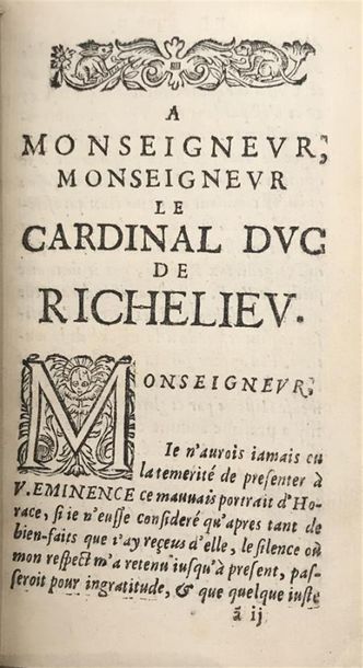 null CORNEILLE (Pierre). Horace. Tragédie ... Paris, Augustin Courbé, 1647 ; in-16...