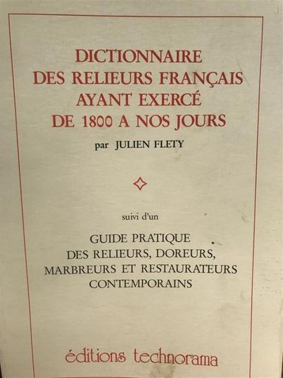 null FLETY (Julien). Dictionnaire des Relieurs Français ayant exercé de 1800 à nos...