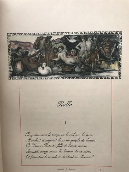 null MUSSET (Alfred de). Rolla. Compositions de Georges Desvallières, Paris, Romagnol,...