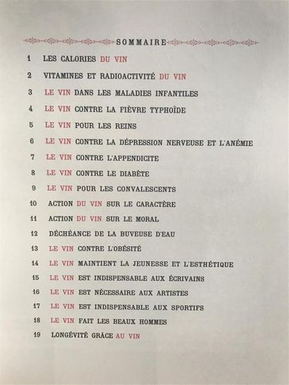 null DERYS (Gaston). Mon Docteur le Vin. Aquarelles de Raoul Dufy. Paris, 1936 ;...