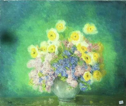 null MARIE-MADELEINE DE RASKY (1897-1982)
Bouquet de fleurs
Huile sur toile signée...
