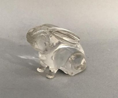 null LAPIN en cristal de roche
Haut. : 4,5 cm