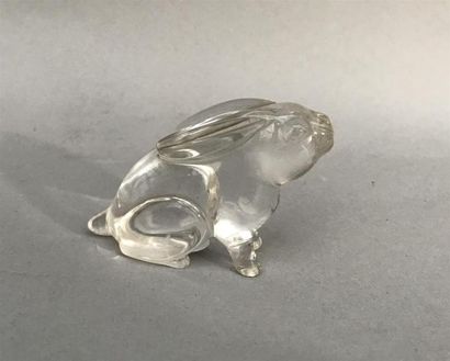 null LAPIN en cristal de roche
Haut. : 4,5 cm