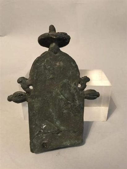 null PERSONNAGE anthropomorphe en bronze, Indonésie 
Hauteur : 15 cm 
(en l'état...