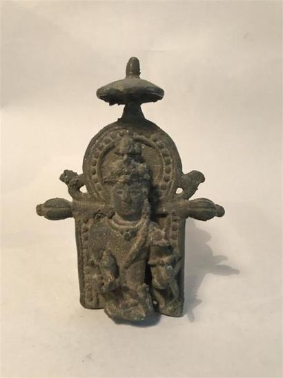 null PERSONNAGE anthropomorphe en bronze, Indonésie 
Hauteur : 15 cm 
(en l'état...