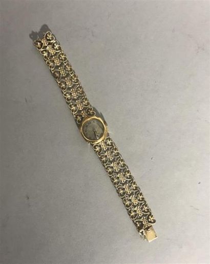 null BRACELET MONTRE de dame en or jaune (750/00) de marque Juvenia, le bracelet...