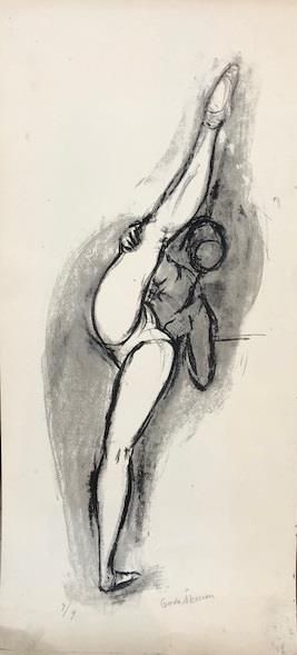 null Gerda AKESSON (1909-1992)
Danseuse
Lithographie signée en bas à droite et numérotée...
