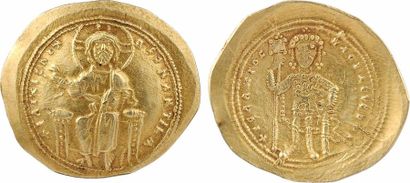 null Isaac Ier Comnène, Histaménon nomisma (scyphate), Constantinople, 1057-1059,...