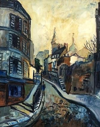 null Yves André MOLEUX (né en 1906)
La rue Saint-Vincent 
Huile sur toile signée...