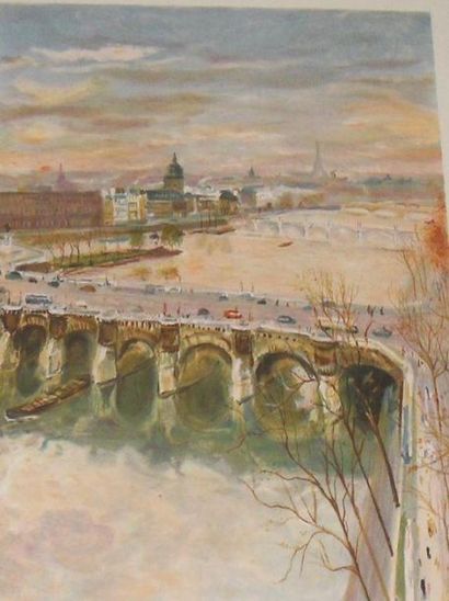 null BELLONI Serge (1925-2005)
La Seine vue du Pont-Neuf, 1987
Lithographie en couleurs...