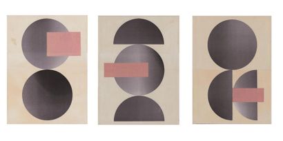 null COJOCARU Andrei (né en 1987)
Eclipse, 2017
Triptyque de collages sur papier...