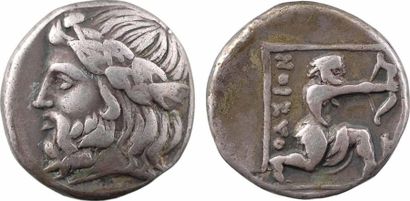Iles de Thrace, Thasos, didrachme, c.411-340...