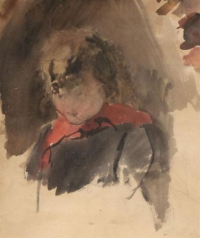 null Camille PISSARRO (1830-1903)
Garçon debout Buste de garçon
Aquarelle sur papier...
