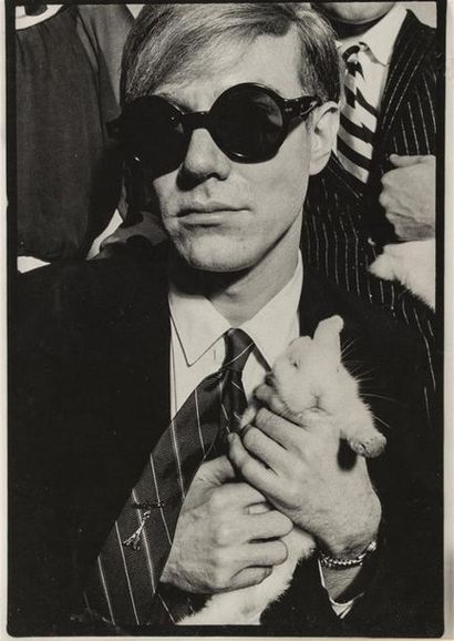 null Jean-Jacques BUGAT 
Andy Warhol 
Tirage noir et blanc sur papier 
38 x 29 cm...