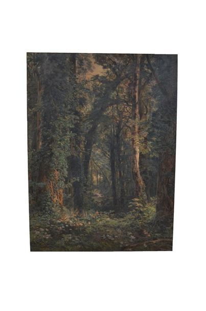 null Henri BONNEFOY (1877-1917)
Sous-bois, 1877
Huile sur toile signée en bas à droite...