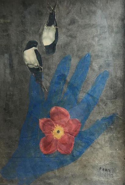 Eileen AGAR (1904-1991) La main bleue, 1938...