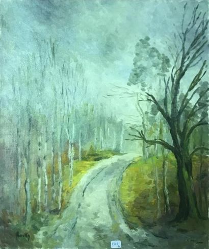 null MARIE-MADELEINE DE RASKY (1897-1982)
Forêt de Fontainebleau
Huile sur toile...