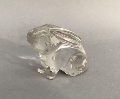 null LAPIN en cristal de roche
Haut. : 4,5 cm