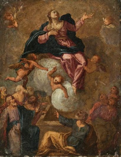 null Ecole FRANCAISE du XVIIème siècle

Assomption de la Vierge	

Cuivre

29 x 23...