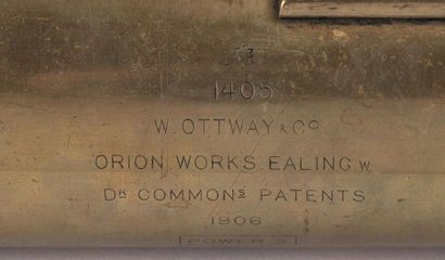 null Lunette de Tir de la marque Ottway and Co datée de 1906, portant un objectif...