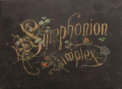 null Symphonion Simplex allemand en état de fonctionnement composé de l'appareil...