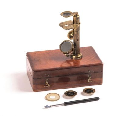 Microscope de Botaniste Microscope en laiton...