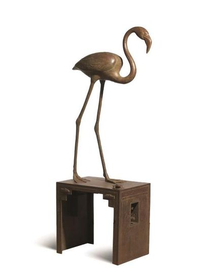 null LAZZARI Nicola (né en 1957)
Flamingo, 2016
Bronze signé et daté sur la terrasse...