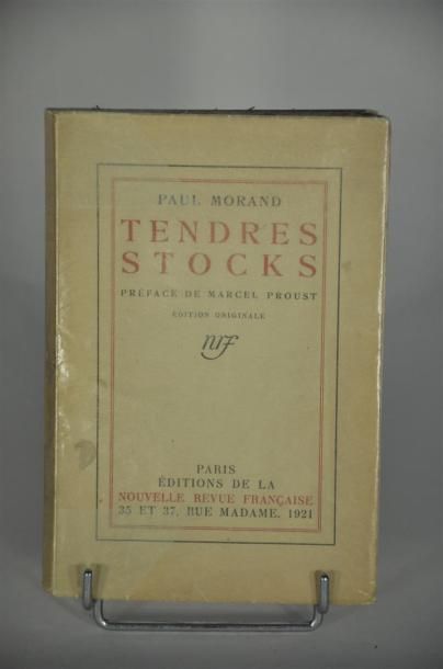  MORAND (Paul). Tendres stocks. Préface de Marcel Proust. Paris, N.R.F, 1921, in-12... Gazette Drouot