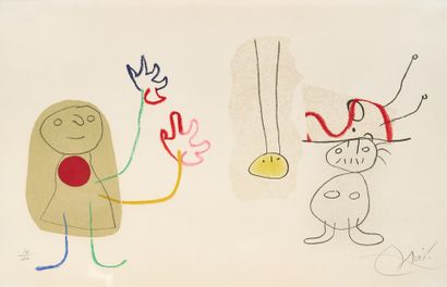 Miró, Joan 1893 Montroig - 1983 Palma de Mallorca. Lithographie en couleurs, feuille... Gazette Drouot