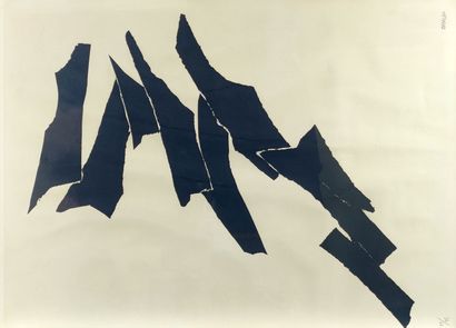  Alicia Penalba (1913/18-1982)

Sans titre, abstraction en noir, lithographie, signée,... Gazette Drouot
